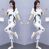 休闲套装女时尚夏季洋气减龄宽松显瘦中年妈妈两件套 HR-XMR2223 商品缩略图1