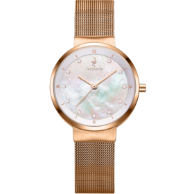 【ROROLOVE】邂逅Enchanted系列 明星推荐 天然钻石手表女小众女表腕表送礼物（11颗钻石）