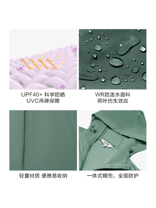 【4F】AIGLE艾高春夏新品女UPF40+防晒皮肤衣防泼水易打包户外夹克外套 商品图1