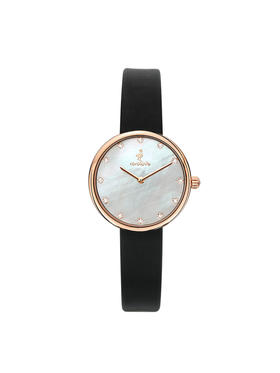 【ROROLOVE】极光Daylight系列 明星推荐 天然钻石腕表 天然钻石手表女士同款女表腕表小钻表皮带（12颗钻石）（25mm小表盘）