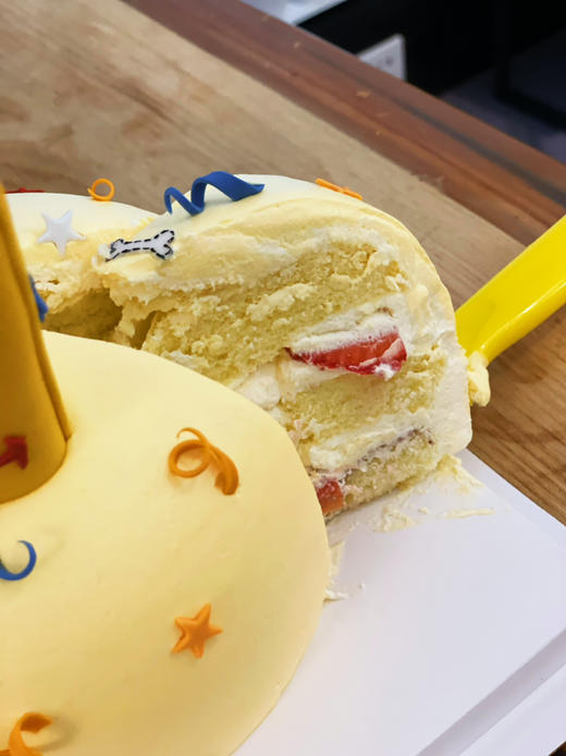 超级可爱的柯基蛋糕哦，蓝风车进口动物奶油搭配手工翻糖装饰，全部可食用，提前48小时预定 商品图6