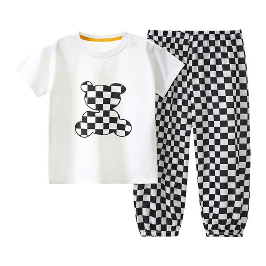 儿童夏季套装纯棉T恤透气卡通韩版短袖上衣休闲短袖t恤中小童童装 商品图4