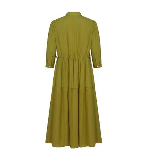 2楼米茜尔服饰柠草绿色连衣裙 商品图1