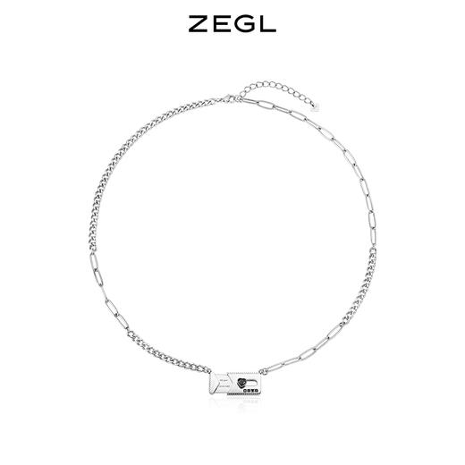 ZEGL设计师小情书情侣项链女一对小众设计锁骨链情人节礼物送女友 商品图2