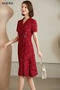 2楼NAERSI服饰红色波点桑蚕丝连衣裙 商品缩略图2