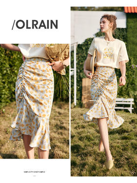 欧芮儿OLrain法式白色短袖t恤女夏季2022新款爱心刺绣缎面上衣