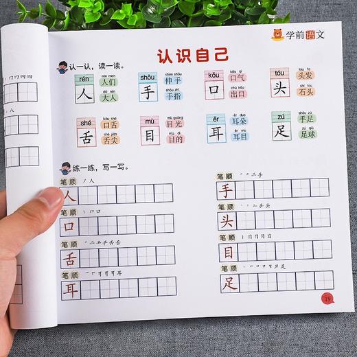 (仓发) 学前语文 学前语文教材 幼小衔接5-6-7岁幼儿园大班升一年级学前班教材幼升小学前幼儿阅读与识字书籍看图说话儿歌谜语汉字/河南美术出版社/王靖雯/9787540153885 商品图3