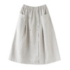 GYH 6012棉麻半身裙休闲宽松高腰纯色显瘦中长款裙 商品缩略图4