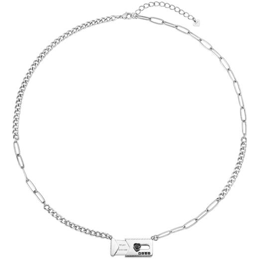 ZEGL设计师小情书情侣项链女一对小众设计锁骨链情人节礼物送女友 商品图5