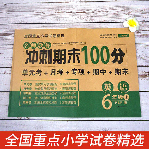 (仓发) 小学六年级英语试卷上册PEP版名师教你期末冲刺100分单元月考专项期中期末测试卷总复习模拟试卷密卷/湖南教育出版社/开心教育研究中心/9787553968728 商品图4