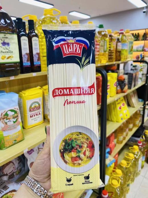 【中欧班列精选4包】俄罗斯挂面荞麦面 原装进口皇家无添加非转基因小麦挂面荞麦面450g/400g袋  正品保证 商品图1