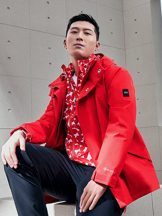 【4F】窦骁同款-AIGLE艾高春夏新品男防泼水超轻印花夹克户外皮肤衣外套 商品图2