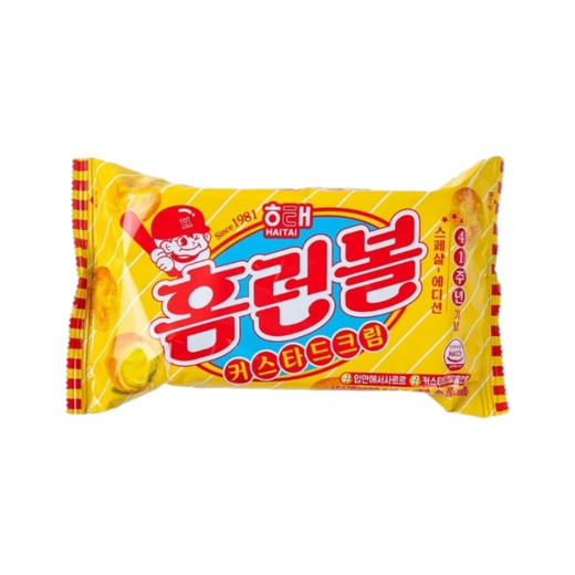 海太 蛋黄奶油味夹心泡芙球46g  商品图0