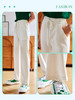 欧芮儿OLrain法式格子休闲裤女夏季2022年新款直筒运动针织卫裤 商品缩略图2