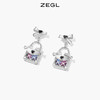 ZEGL设计师mini包包系列蝴蝶结耳钉女2022年新款耳环925银针耳饰 商品缩略图2