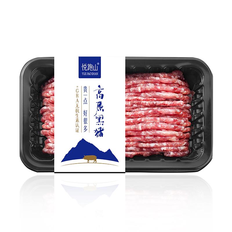 悦跑山猪黑猪肉馅200g/盒