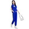 新款竖条透气套装气质套装女订珠立体胸花套装HR-WY8539 商品缩略图4