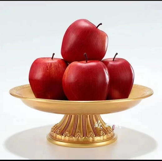 西藏式藏传佛教吉祥花纹纯铜供佛水果盘底盘曼扎多用托盘供盘 商品图8