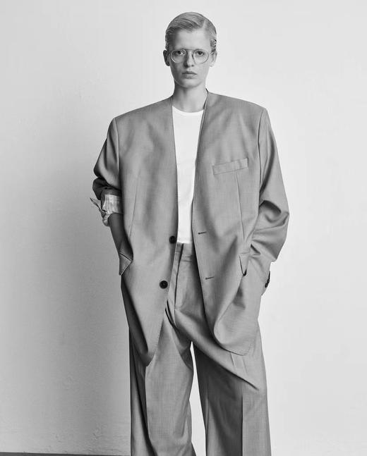 Mark Kenly Domino Tan 珊瑚色JONITA无领式口袋夹克 商品图8