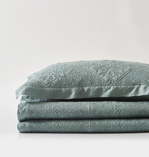 60s素色兰精天丝床盖床品三件套-左岸听香 商品图7