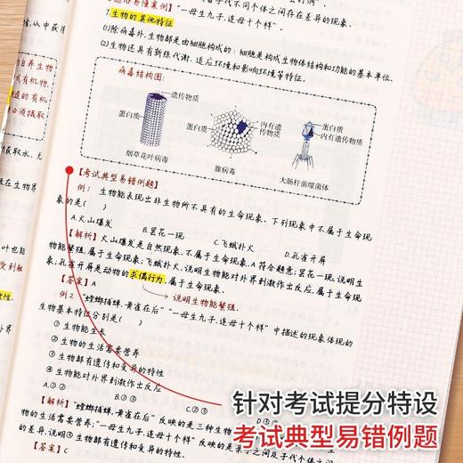 (仓发) 学霸笔记初中英语七八九年级上下册初一初二初三中考英语知识点手抄笔记语法书知识大全衡水中学学霸手写笔记/延边教育出版社/言书公子/9787572414121 商品图6
