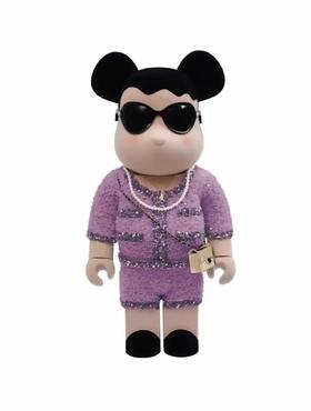 Bearbrick 香奈儿 粉色1000%