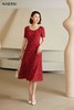 2楼NAERSI服饰红色波点桑蚕丝连衣裙 商品缩略图5