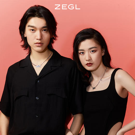 ZEGL设计师小情书情侣项链女一对小众设计锁骨链情人节礼物送女友 商品图1