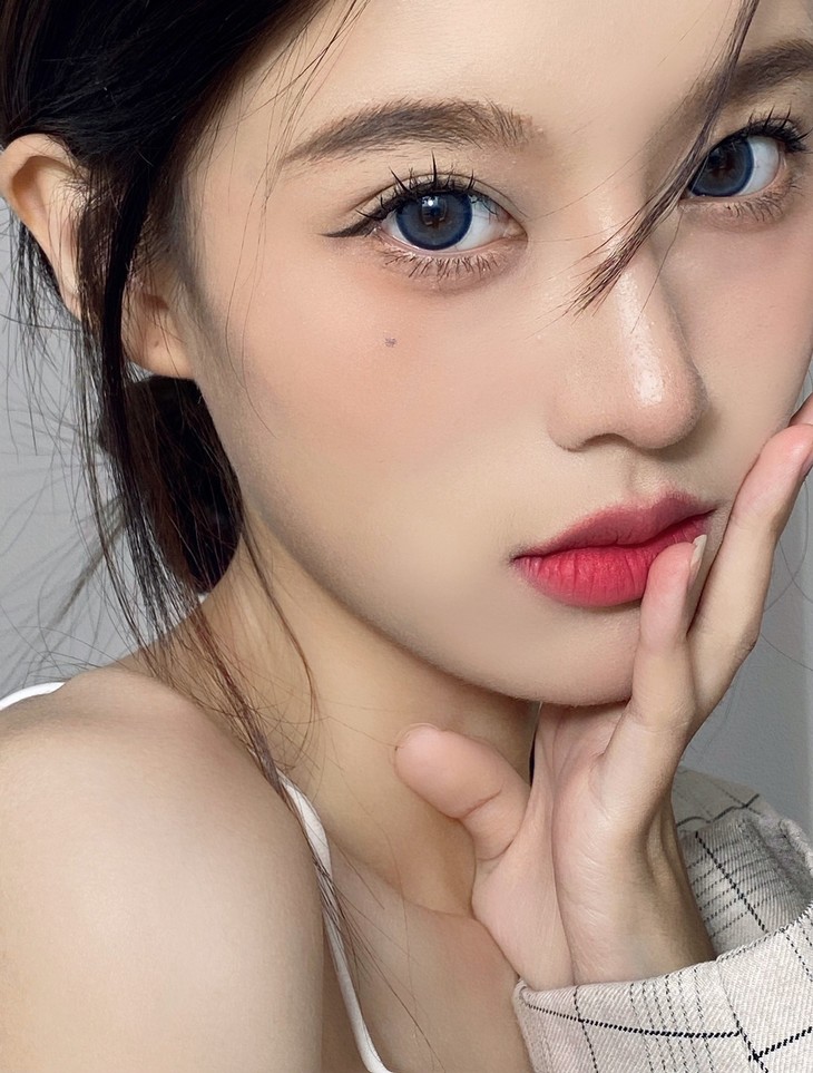 Lvycon年抛隐形眼镜 利亚海蓝14.5mm 1副/2片-VVCON美瞳网23