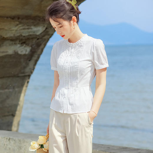 2022年新款女装时尚洋气短袖上衣 FGYC1829 商品图1