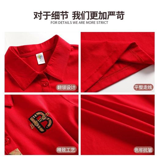 有领t恤女2022年新款棉短袖polo衫中年妈妈宽松休闲夏季上衣服 商品图10