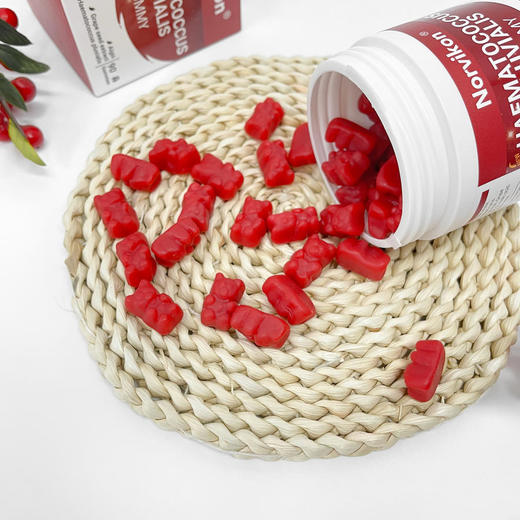 【对抗皱纹，吃出透亮嫩白肌】美国诺维肯虾青素小熊软糖清除体内自由基告别皮肤发黄暗沉减少胶原蛋白流失对抗紫外线伤害皱纹生成 商品图3