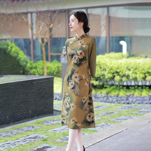 2022新款改良花萝花萝气质优雅大气复古中式女旗袍清凉透气 JLM2241 商品图1