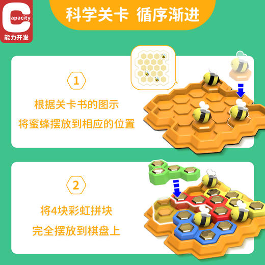 【亲子互动 培养空间想象力】MuseZoo灵感乐园蜜蜂总动员儿童益智桌游玩具思维训练专注力5岁+ 商品图2