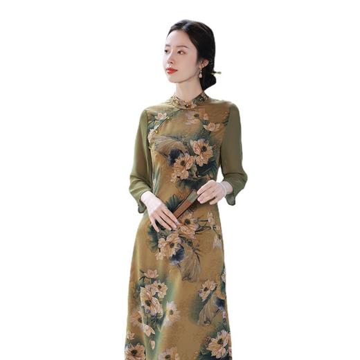 2022新款改良花萝花萝气质优雅大气复古中式女旗袍清凉透气 JLM2241 商品图4