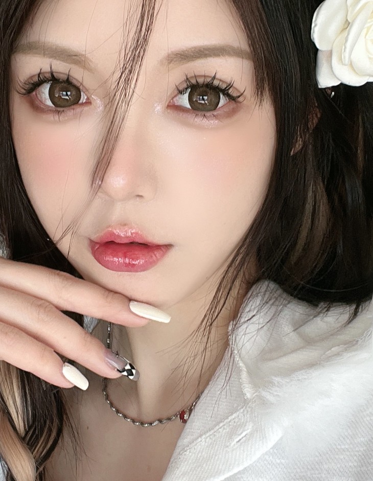 Lvycon年抛隐形眼镜 栗子茶14.5mm 1副/2片-VVCON美瞳网20