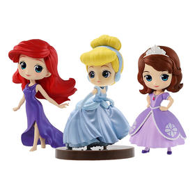 万代Bandai  qposket迪士尼公主迷你版白雪公主爱丽丝苏菲亚茉莉