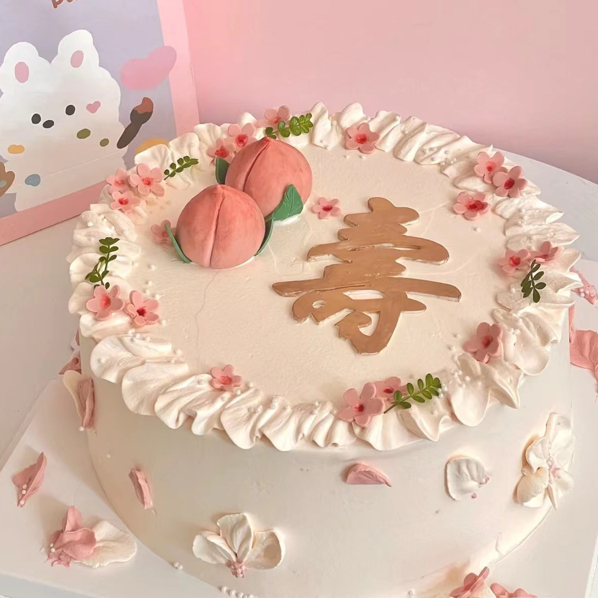 【寿桃蛋糕】祝寿蛋糕
