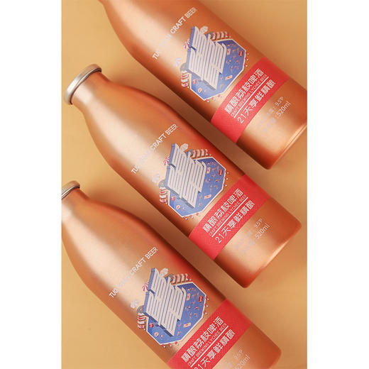 鼍山精酿荔枝啤酒520ml*8瓶装 商品图2