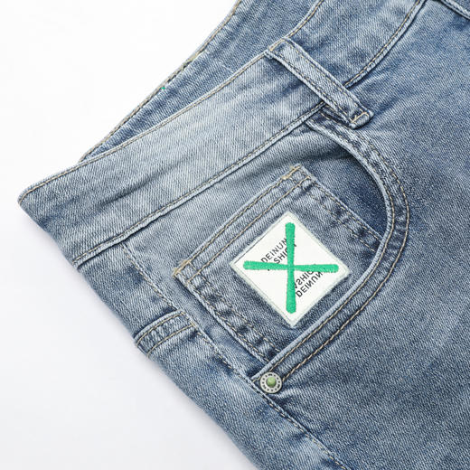 【断码清仓】HX 夏季水洗牛仔九分裤S210220060101 商品图3