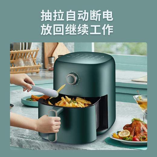 苏泊尔（SUPOR） 3.5L大容量 蒸汽嫩炸 1300W大功率 冷热风双循环系统空气炸锅 ZMD安心系列 KJ35D701 商品图7