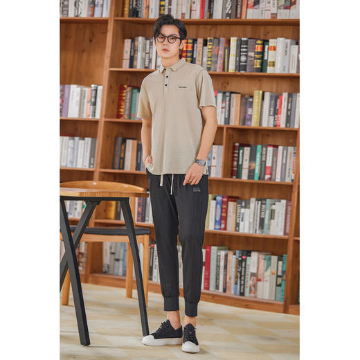 【断码清仓】HX 夏季翻领短袖T恤S102220449101POLO杉 商品图3