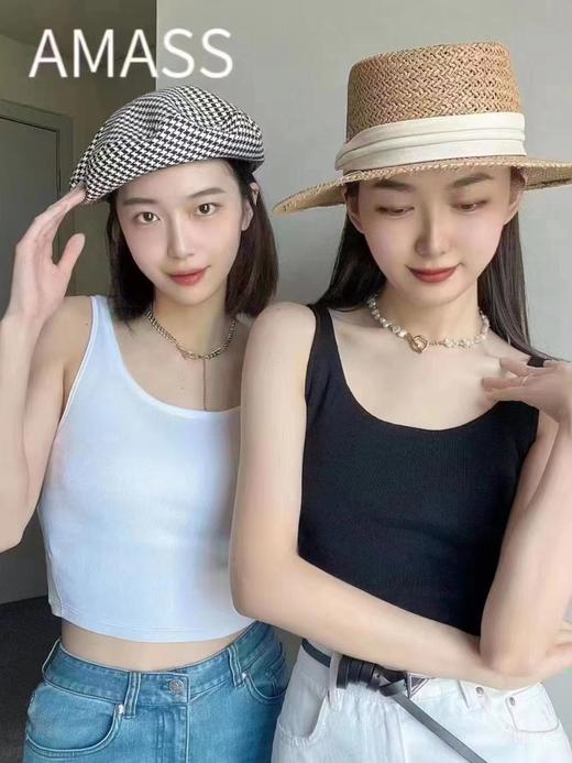 3楼阿玛施AMASS服饰黑白背心 商品图1