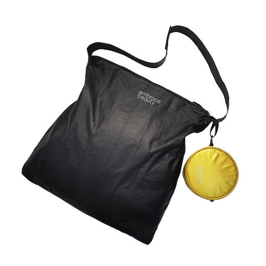 又见美物 单肩斜跨包 休闲学生女包环保百搭ins单肩包子母包  黑色 EB1202 商品图0