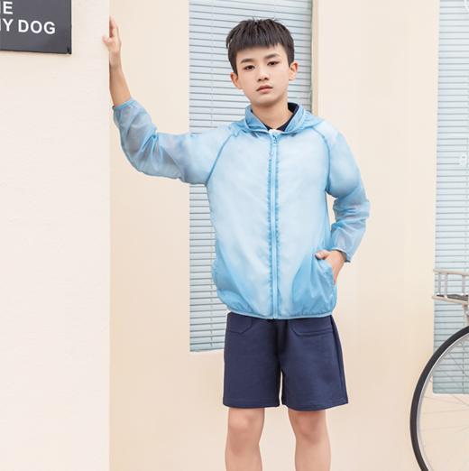 男童 蓝色空调衣/防晒衣 商品图0