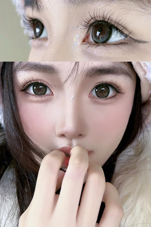 平价年抛 冰珠墨灰 pfgirl  / 大直径14.5 着色13.6  /  （同品牌多副更划算 选款完整色板在详情页) 平价大直径 商品图2