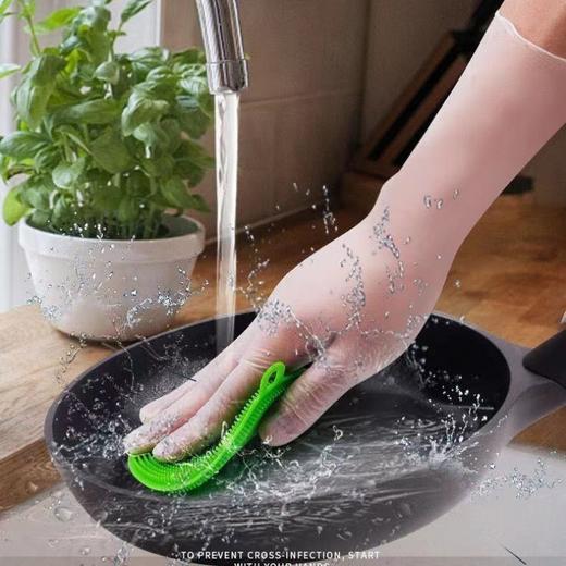 【50/100只】PVC加长一次性手套 PVC防水家务橡胶加厚餐饮家务 商品图2