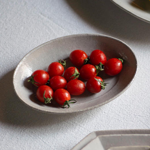 素陶｜椭圆盘 商品图1