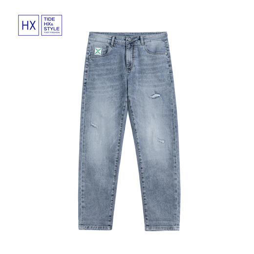 【断码清仓】HX 夏季水洗牛仔九分裤S210220060101 商品图0