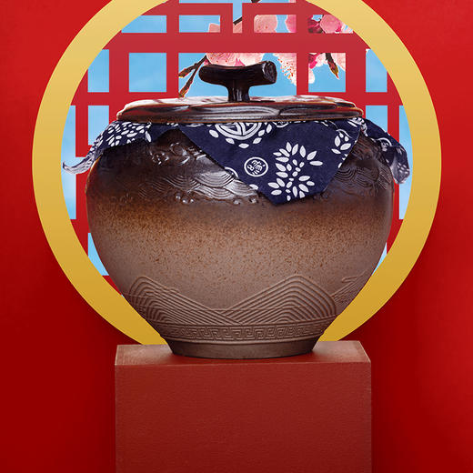 柿柿红  富平特级霜降吊柿饼 柴烧黑瓷陶罐高端礼盒 2000g/盒 商品图1